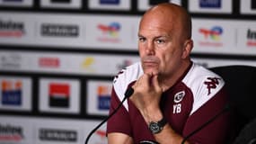 Yannick Bru en conférence de presse avec l'UBB, à Bordeaux le 21 juin 2024