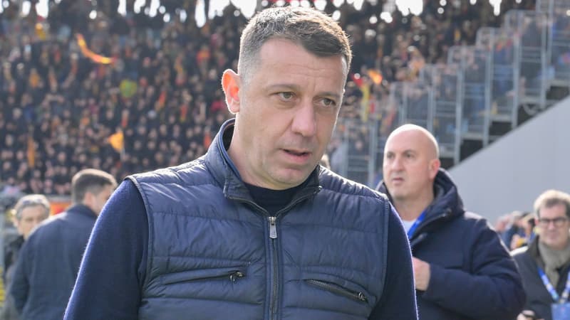 Roberto D'Aversa lors d'un match de Serie A entre Lecce et Frosisone, le 03/03/2024