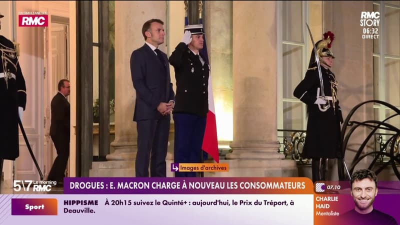 Drogues : Emmanuel Macron charge à nouveau les consommateurs