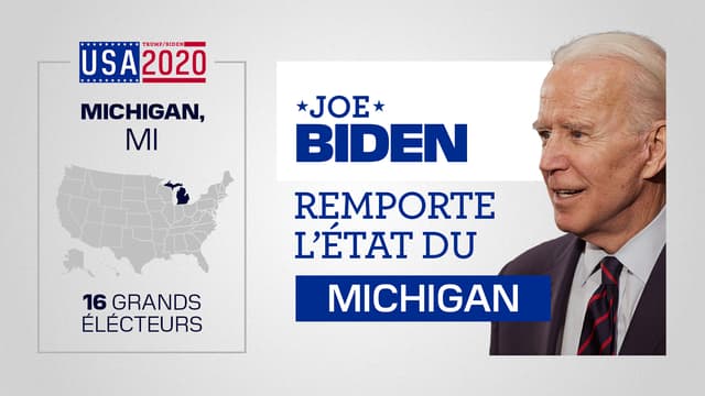 Joe Biden remporte l'Etat du Michigan