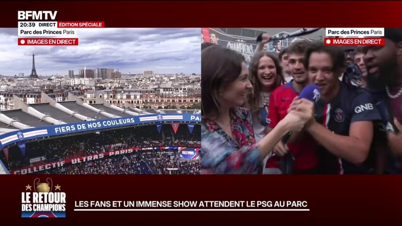 Victoire du PSG: l'ambiance est au rendez-vous devant le Parc des Princes 