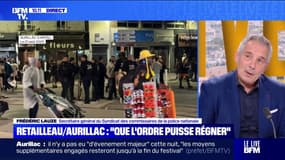 Violences à Aurillac: pour Frédéric Lauze (Syndicat des commissaires de la police nationale) "on ne retient que les casseurs, c'est scandaleux"