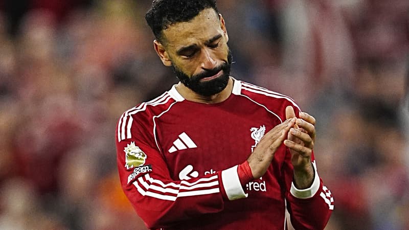 Liverpool-Bournemouth: Salah en larmes lors du chant poignant d'Anfield pour Diogo Jota