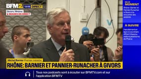 Michel Barnier sur les inondations : "on va faire face ensemble"