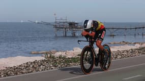 Remco Evenepoel sur la première étape du Giro 2023.