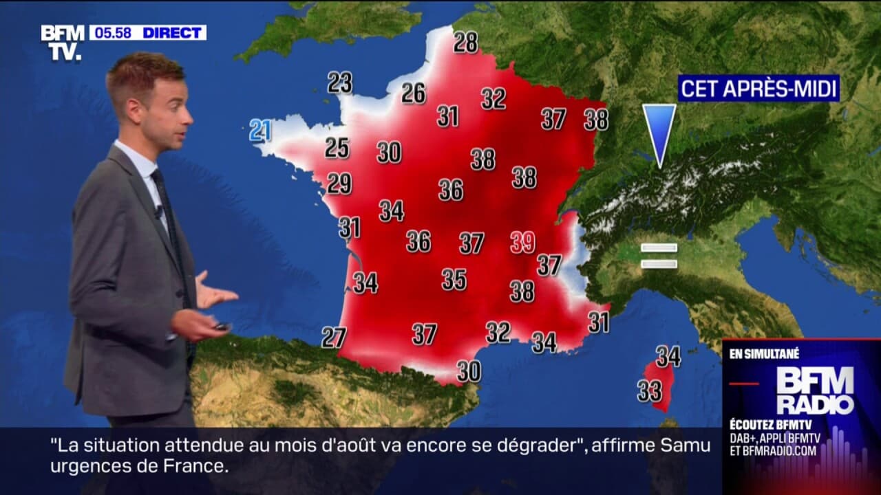 Jusqu'à 39°C... La canicule s'abat sur l'est de la France ce jeudi