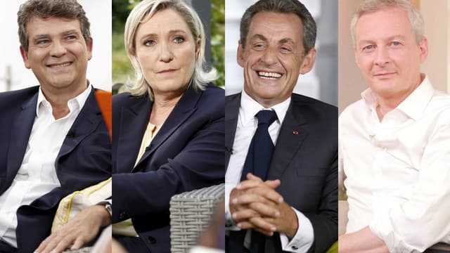 Arnaud Montebourg, Marine Le Pen, Nicolas Sarkozy et Bruno Le Maire, premiers invités de l'émission "Une ambition intime" sur M6.