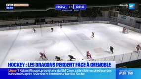 Hockey: les Dragons de Rouen perdent face à Grenoble