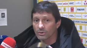 Leonardo en zone mixte après Nantes-PSG, le 19 février 2022