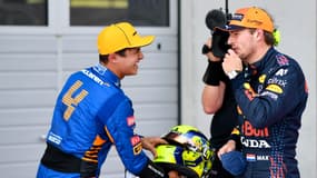 Lando Norris et Max Verstappen en Autriche