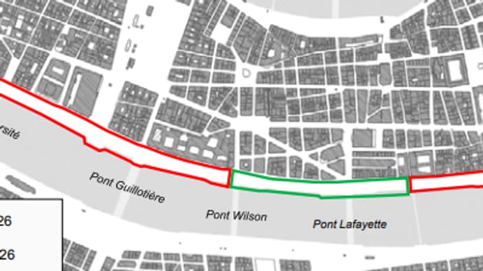 Les aménagements de la Rive Droite du Rhône ont été dévoilés à Lyon, le 7 juin 2023. Les aménagements de la Rive Droite du Rhône ont été dévoilés à Lyon, le 7 juin 2023.