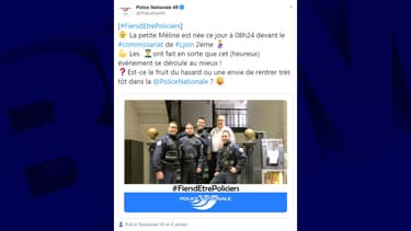 La femme a accouché ce vendredi matin devant le commissariat du 2e arrondissement.