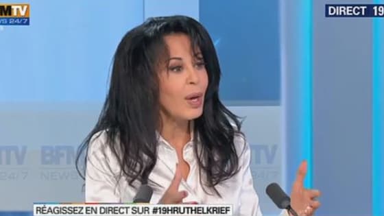 Yamina Benguigui sur le plateau de BFMTV, le 15 novembre 2013