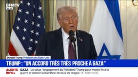 Proche-Orient: "Israël a mon soutien pour terminer le travail de destruction de la menace qu'est le Hamas", affirme Donald Trump, aux côtés de Benjamin Netanyahu