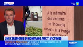 Wintzenheim: un an après l'incendie mortel, une cérémonie d'hommage aux 11 victimes