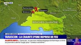 Incendies dans les Bouches-du-Rhône: la crainte après plusieurs reprises de feu, 650 pompiers toujours mobilisés selon le maire de Tarascon