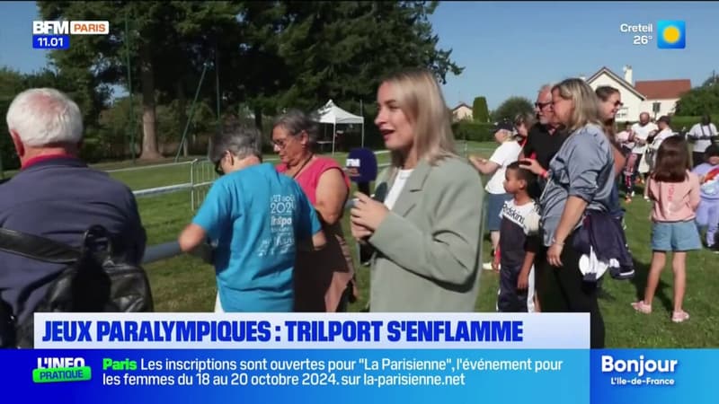 Flamme paralympique à Trilport: les derniers relayeurs bouclent le trajet (1/1)