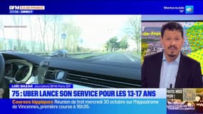Paris: Uber lance son service pour les 13-17 ans