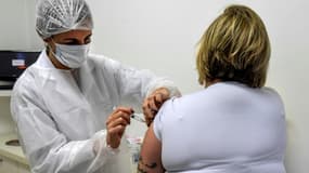 Un site de l'essai clinique du vaccin d'AstraZeneca à Sao Paulo, au Brésil, le 24 juillet 2020