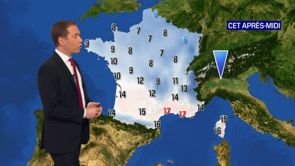 Les températures de ce vendredi 5 mars 2020.