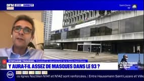"Il faut que la distribution de masques soit la plus large possible" dans les transports en commun juge Stéphane Troussel, président de la Seine-Saint-Denis