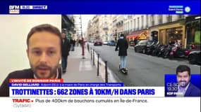 Trottinettes bridées à 10km/h à Paris: "il manque des zones" pour David Belliard, adjoint EELV à la mairie 