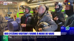 Vars: des lycéens apprentis électriciens ont visité une usine à neige