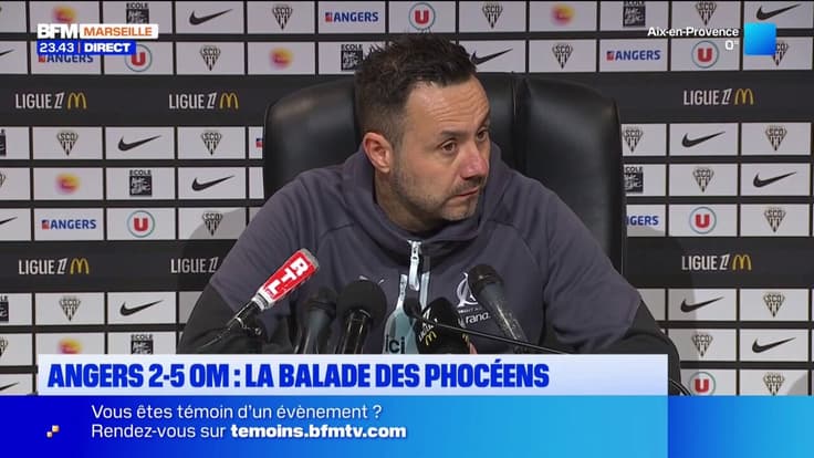 Roberto De Zerbi regrette les 2 buts encaissés par l'OM ce soir à Angers
