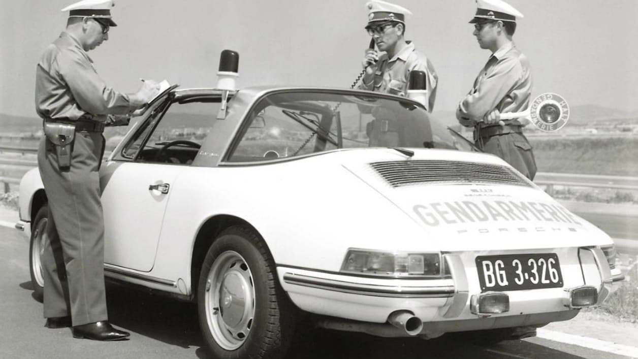 Une Targa utilisée dans les années 60 par la gendarmerie autrichienne, qui fait désormais partie des forces de police. Une Targa utilisée dans les années 60 par la gendarmerie autrichienne, qui fait désormais partie des forces de police.