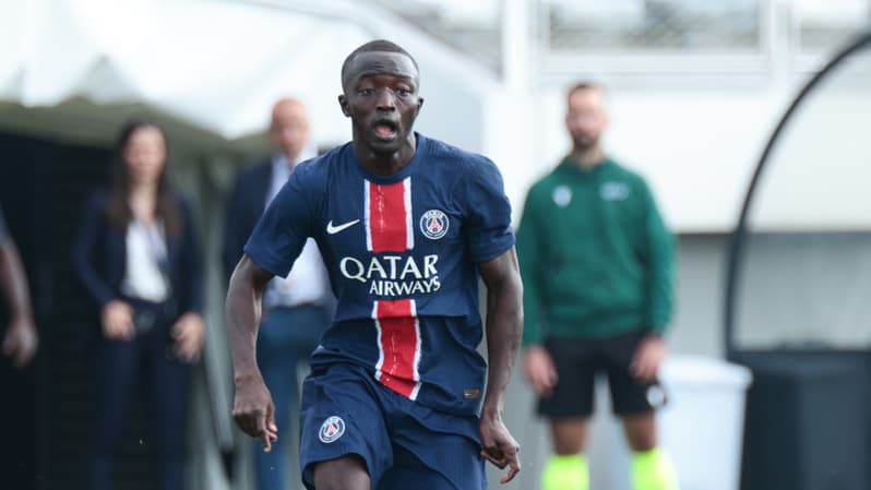 L'attaquant Mahamadou Sangaré avec le PSG en Youth League
