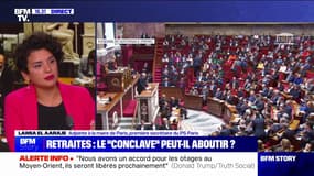 Retraites: "Le compte n'y est pas à ce stade", affirme Lamia El Aaraje (PS)
