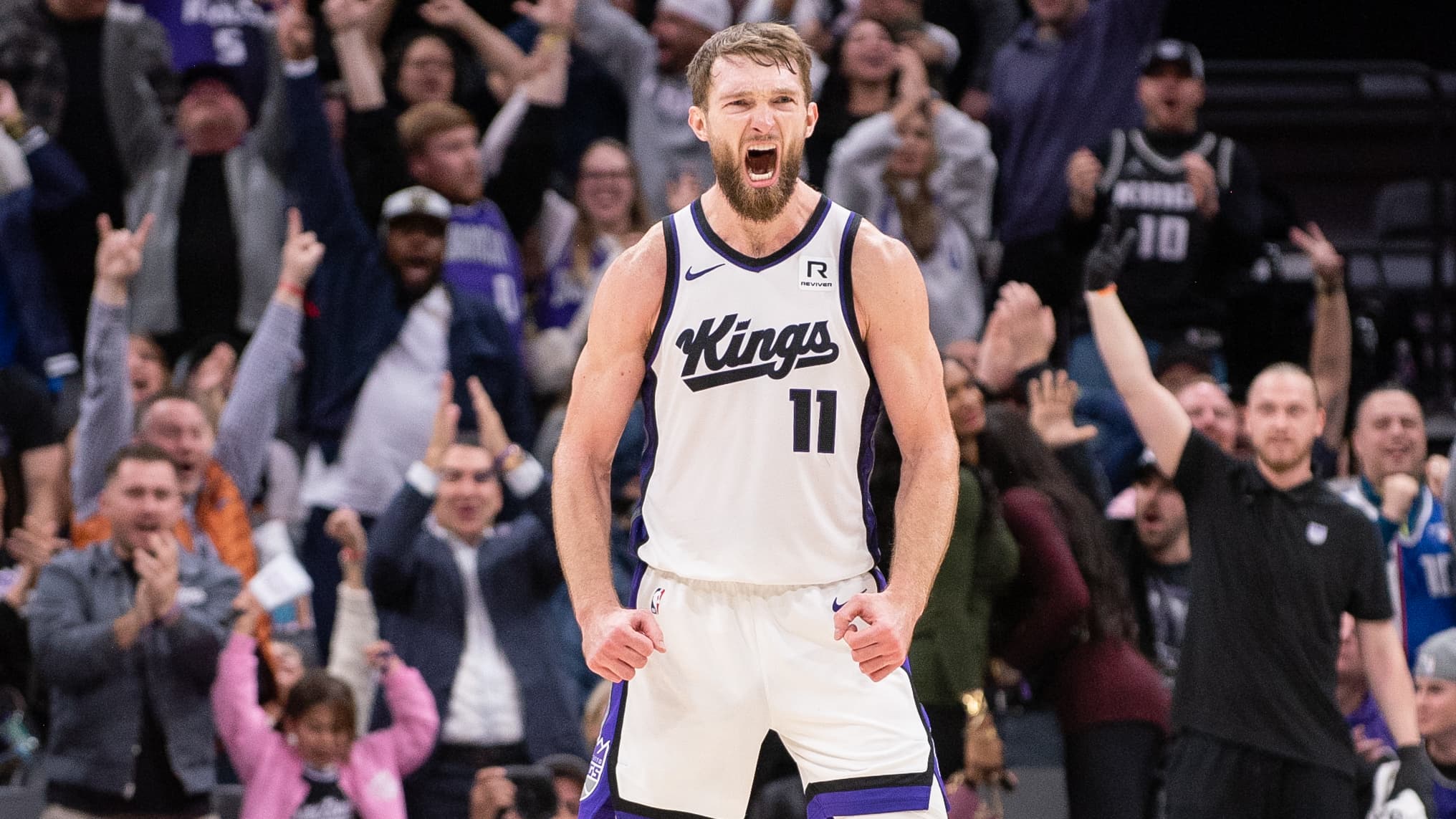Domantas Sabonis lors d'un match de NBA entre les Sacramento Kings et le Miami Heat - le 06/01/2025 Domantas Sabonis lors d'un match de NBA entre les Sacramento Kings et le Miami Heat - le 06/01/2025