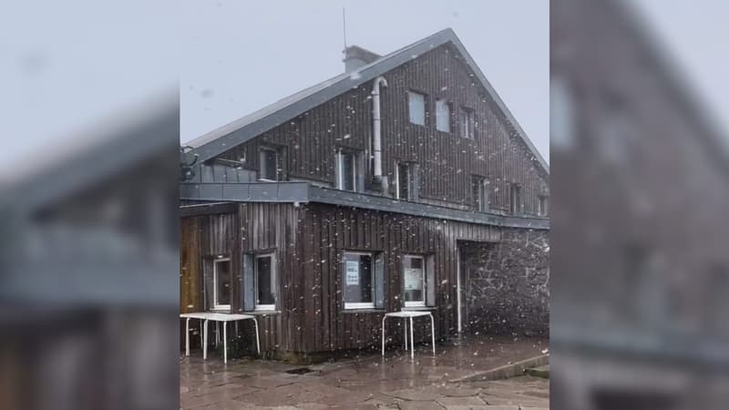 Les premiers flocons de neige sont tombés à la frontière avec l'Alsace.