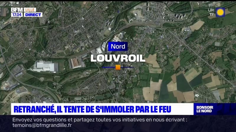 Nord: retranché chez lui à Louvroil, un homme tente de s'immoler par le feu