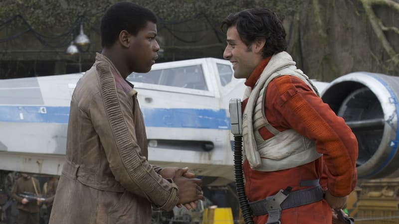 John Boyega et Oscar Isaac incarnent Finn et Poe dans la nouvelle trilogie "Star Wars"