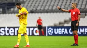 Antonio Adan lors du match OM-Sporting, à Marseille le 4 octobre 2022