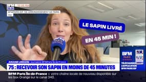 Un sapin livré en moins de 45 min !