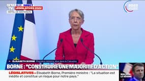 "Nous travaillerons dès demain à construire une majorité d'action" déclare Élisabeth Borne, après les résultats du second tour
