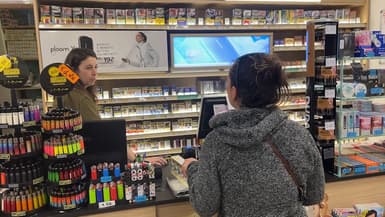 Un bureau de tabac à Briançon (Hautes-Alpes).