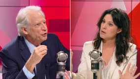Dominique de Villepin et Apolline de Malherbe sur RMC et BFMTV le 29 février 2024