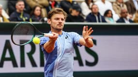 Le Belge David Goffin à Roland-Garros le 30 mai 2024