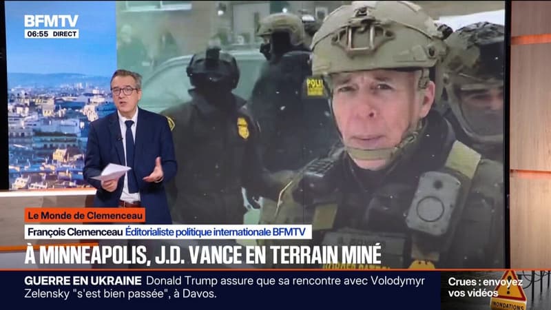 LE MONDE DE CLEMENCEAU - Manifestations contre l'ICE à Minneapolis: le déplacement du vice-président américain, J.D. Vance, perçu comme "une provocation"