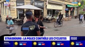 Strasbourg: la police contrôle les cyclistes