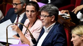Jean-Luc Mélenchon et des députés de la France insoumise à l'Assemblée nationale le 10 juillet 2017