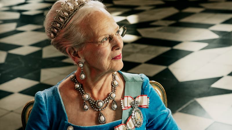 Photo officielle de la reine Margrethe II, à l'occasion de son abdication. 