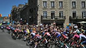 Le peloton du Tour de France lors de la 7e étape - 11 juillet 2025