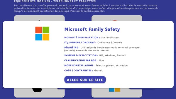 Capture d'écran du site jeprotegemonenfant.gouv.fr Capture d'écran du site jeprotegemonenfant.gouv.fr