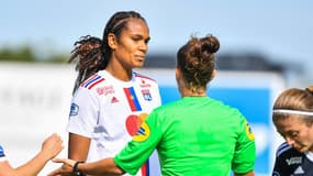 Wendie Renard en D1 féminine avec l'OL, le 16 octobre 2022