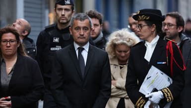 Gérald Darmanin s'est rendu dans le 10e arrondissement de Paris après l'attaque survenue ce vendredi.