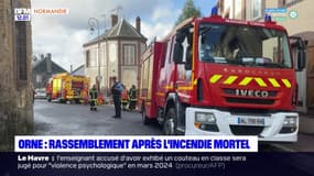 Orne: rassemblement après l'incendie mortel